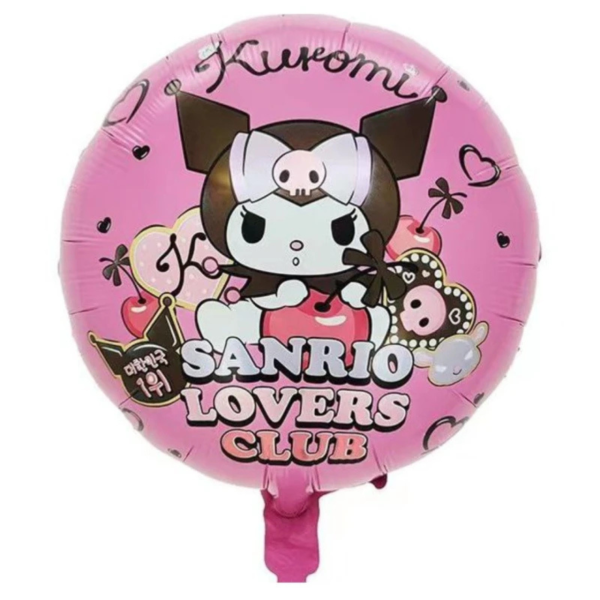 Куля фольгована кругла 18" 45 см з малюнком Куромі Sanrio Рожевий Китай