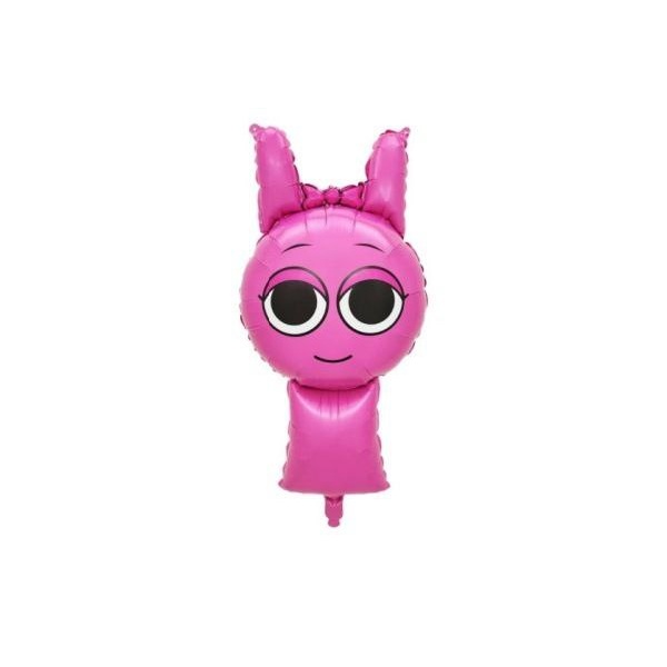 Шар фольгированный фигурный 42x89 см Pinki Спрунки Sprunki Розовый Китай