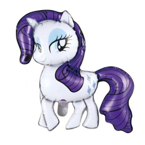 Куля фольгована 59х58 см фігурна Поні Раріті My Little Pony Мій маленький поні Фіолетовий Китай