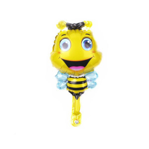 Куля фольгована міні фігура 35х35 см Бджілка Bee Жовтий Китай