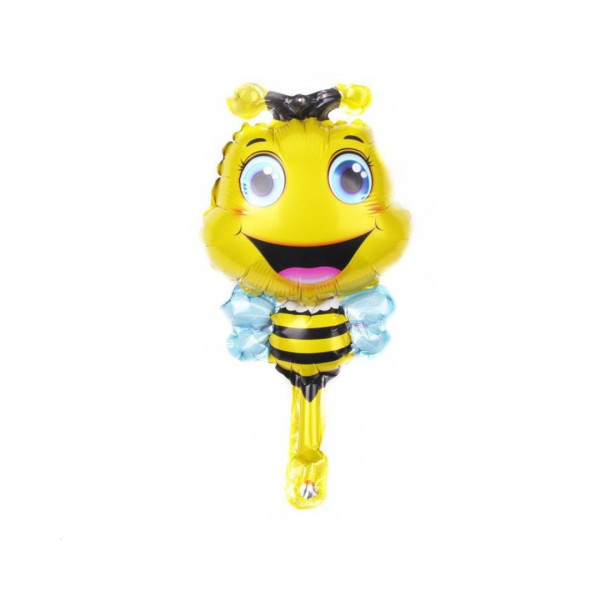 Куля фольгована міні фігура 35х35 см Бджілка Bee Жовтий Китай
