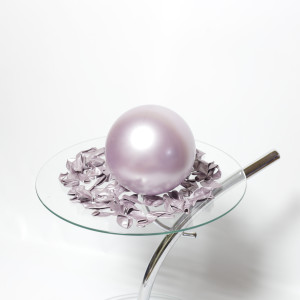 Кулі латекс Хром 10" 25 см Рожеві перли Китай Упаковка 50 шт