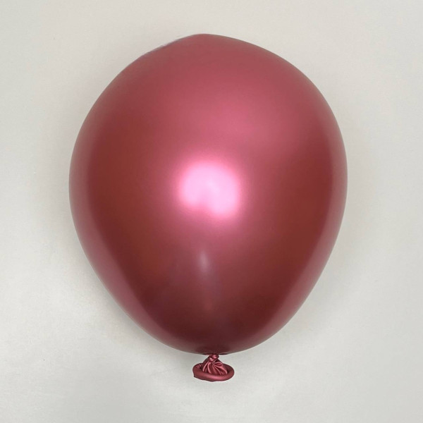 Куля латекс Хром 18" 45 см Рожевий Китай