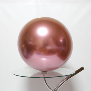 Куля латекс Хром 18" 45 см Рожевий Китай
