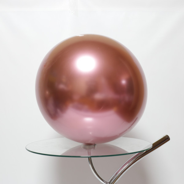 Куля латекс Хром 18" 45 см Рожевий Китай