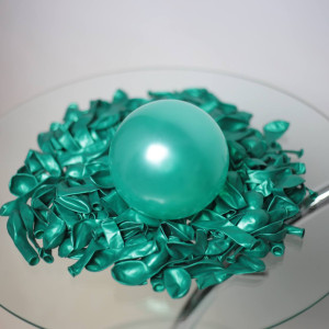 Кулі латекс Металік 5" 12 см Зелений Китай Упаковка 200 шт