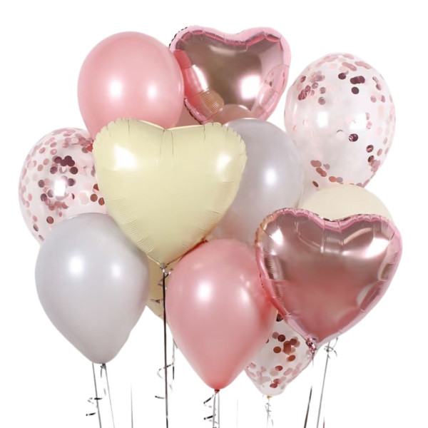 Набор 12 шаров Легенда любви Розовый