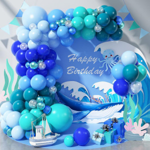 Набір 180 куль для фотозони Серце океану Синій і блакитний